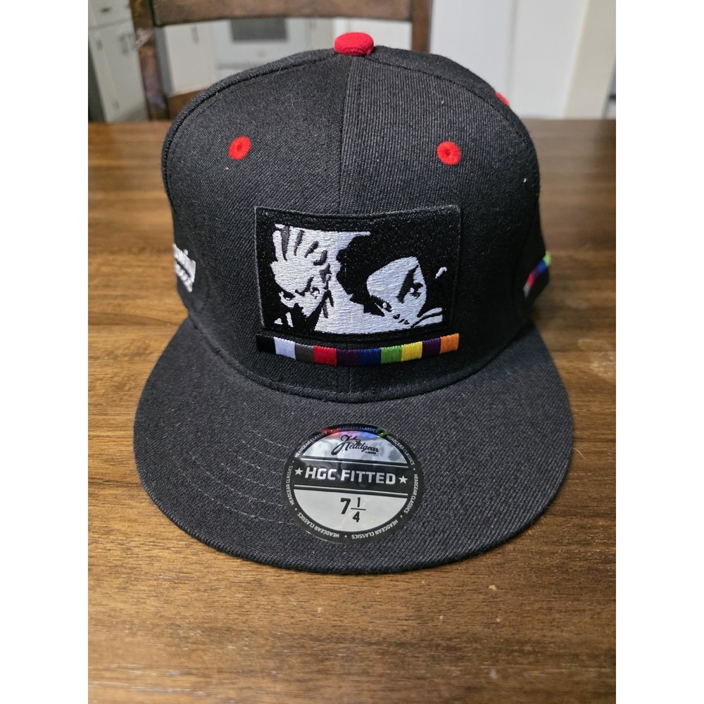 The Boondocks Adult Swim Headgear Classics Fitted Hat 7 1/4 Black Anime